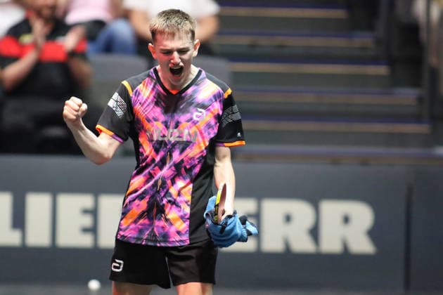 Sebastian Lenz ist Deutscher Meister GER Erfurt TT Finals 2026 Deutsche Meisterschaft, Tischtennis Messehalle Erfurt 07.06.2026. GER Erfurt TT Finals 2026 Deutsche Meisterschaft, Tischtennis Messehalle Erfurt 07.06.2026 Thueringen Deutsche Meiterschaft 06.06.2026 Erfurt