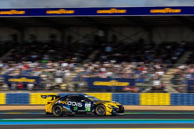 AUTOMOBILE : 24 Heures du Mans - Essais - 07 06 2026 78 Akkodis ASP Team (FRA) Lexus RC F (LMGT3) Tom Van Rompuy (BEL) Hadrien David (FRA) Jack Hawksworth (GBR) during the test day for the 24 Hours of Le Mans, the third round of the 2026 FIA WEC Championship, at the 24 Hours of Le Mans circuit on June 7, 2026 in France. Le MansFrance  Copyright: xKristofxVermeulen MPSxAgencyx