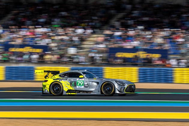 AUTOMOBILE : 24 Heures du Mans - Essais - 07 06 2026 79 Iron Lynx (ITA) Mercedes-AMG (LMGT3) Johannes Zelger (ITA) Matteo Cressoni (ITA) Lin Hodenius (NED) during the test day for the 24 Hours of Le Mans, the third round of the 2026 FIA WEC Championship, at the 24 Hours of Le Mans circuit on June 7, 2026 in France. Le MansFrance  Copyright: xKristofxVermeulen MPSxAgencyx