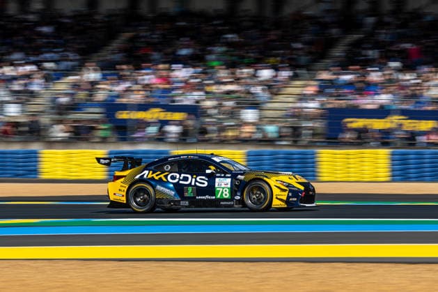 AUTOMOBILE : 24 Heures du Mans - Essais - 07 06 2026 78 Akkodis ASP Team (FRA) Lexus RC F (LMGT3) Tom Van Rompuy (BEL) Hadrien David (FRA) Jack Hawksworth (GBR) during the test day for the 24 Hours of Le Mans, the third round of the 2026 FIA WEC Championship, at the 24 Hours of Le Mans circuit on June 7, 2026 in France. Le MansFrance  Copyright: xKristofxVermeulen MPSxAgencyx
