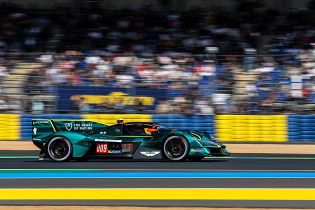 AUTOMOBILE : 24 Heures du Mans - Essais - 07 06 2026 009 Aston Martin Thor Team (GBR) Aston Martin Valkyrie (Hypercar) Alex Riberas (ESP) Marco Sorensen (DNK) Roman De Angelis (CAN) during the test day for the 24 Hours of Le Mans, the third round of the 2026 FIA WEC Championship, at the 24 Hours of Le Mans circuit on June 7, 2026 in France. Le MansFrance  Copyright: xKristofxVermeulen MPSxAgencyx