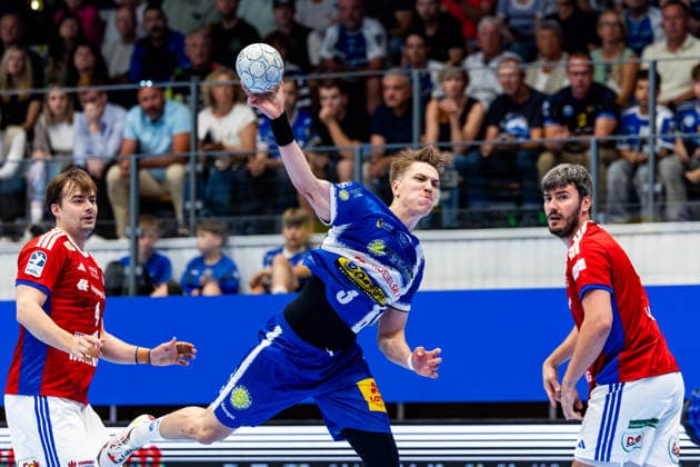 07.06.2026, GER, Handball, Maenner, Saison 25 26, Daikin 1.Bl, 34.Spieltag, ThSV Eisenach - HSV Hamburg (Handball Verein Hamburg) Oskar Joelsson (ThSV Eisenach,3) 99817 Eisenach Werner-Assmann-Halle Am Sportp Thueringen Deutschland