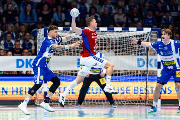 07.06.2026, GER, Handball, Maenner, Saison 25 26, Daikin 1.Bl, 34.Spieltag, ThSV Eisenach - HSV Hamburg (Handball Verein Hamburg) Nicolaj Jorgensen (Handball Sport Verein Hamburg) 99817 Eisenach Werner-Assmann-Halle Am Sportp Thueringen Deutschland