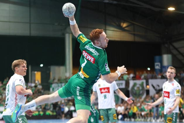 Handball DAIKIN HBL, SC DHfK Leipzig - GWD Minden; 07.06.2026 Tomas Piroch (7, SC DHfK Leipzig) beim Wurf. Handball, DAIKIN HBL, 1. Bundesliga, Saison 2025 2026, 34. Spieltag: SC DHfK Leipzig vs. GWD Minden am 07.06.2026 in der Quarterback Immobilien Arena Leipzig.