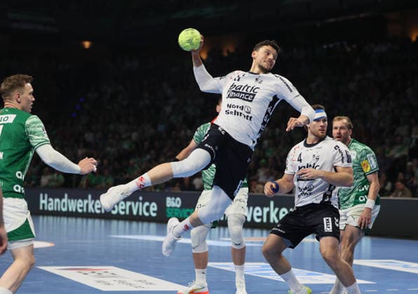 GER HBL Saison 2025 2026 FÜCHSE Berlin vs SG Flensburg-Handewitt, 07.06.26, Max-Schmeling-Halle, Berlin, Marco GRGIC (SG Flensburg-Handewitt 17)