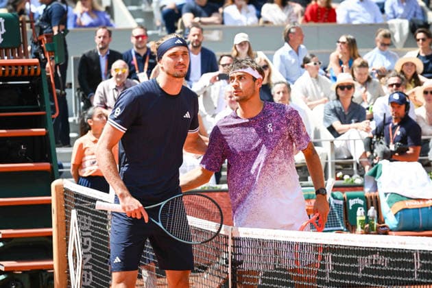 Tennis -Internationaux de France - Roland Garros 2026 - ITF - 07 06 2026 - Tennis -Internationaux de France - Roland Garros 2026 - ITF - 07 06 2026 - Finale du simple messieurs - Alexander Zverev Allemagne contre Flavio Cobolli Italie ParisFrance  Copyright: xChryslenexCaillaud Psnewzx