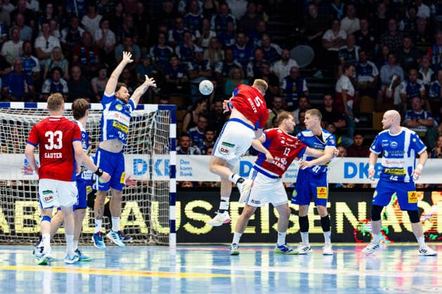 07.06.2026, GER, Handball, Maenner, Saison 25 26, Daikin 1.Bl, 34.Spieltag, ThSV Eisenach - HSV Hamburg (Handball Verein Hamburg) Oliver Norlyk (Handball Sport Verein Hamburg) 99817 Eisenach Werner-Assmann-Halle Am Sportp Thueringen Deutschland