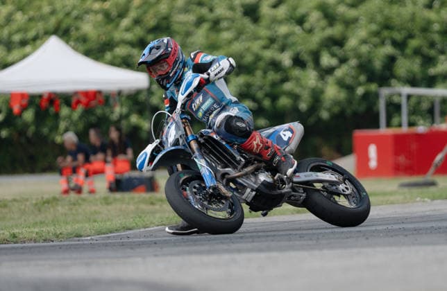 MOTORS - Supermoto - FIM Supermoto World Championship, WM, Weltmeisterschaft 2026 - Grand Prix of Piedmont Photo by IPA ABACAPRESS.COM85436466 - Champagne Noah (BEL) - TM - TVS Racing during FIM Supermoto World Championship 2026 - Grand Prix of Piemonte, Supermoto race in Busca, Italy, June 07 2026 Busca Italy  Copyright: xIPAxSport ABACAx