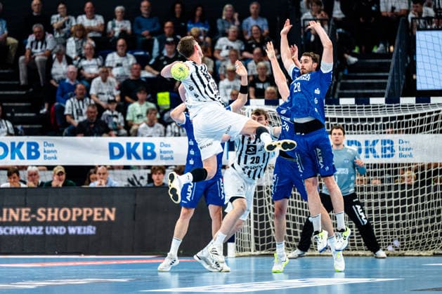 07.06.2026, xdobgx, Handball Daikin HBL, THW Kiel - TBV Lemgo Lippe v.l. Nikola Bilyk (Kiel, 53) beim Wurf, in action, throwing, Hendrik Wagner (TBV Lemgo Lippe, 28)