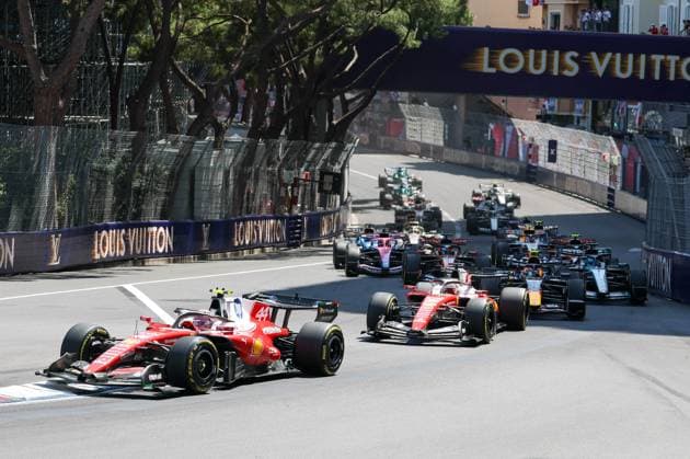 Lewis Hamilton (Scuderia Ferrari HP 44), Charles Leclerc (Scuderia Ferrari HP 16), Rennen, Grosser Preis von Monaco, Motorsport, Herren, Formel 1, 07.06.2026 Monte Carlo Monaco MCO