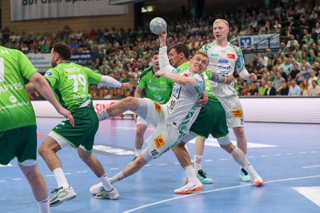 07.06.2026, xgox, Handball - Daikin HBL HSG Wetzlar - SC Magdeburg emspor, v.l. Gisli Thorgeir Kristjansson (Magdeburg, 10) wirft Tor, Torschuetze, erzielt Tor, Treffer, scores the goal Wetzlar