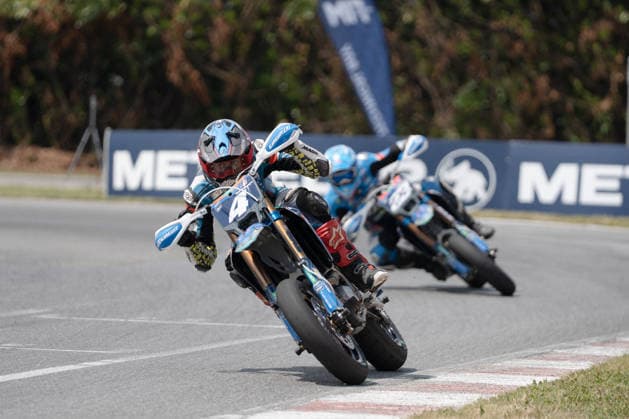 MOTORS - Supermoto - FIM Supermoto World Championship, WM, Weltmeisterschaft 2026 - Grand Prix of Piedmont Photo by IPA ABACAPRESS.COM85439334 - Champagne Noah (BEL) - TM - TVS Racing during FIM Supermoto World Championship 2026 - Grand Prix of Piemonte, Supermoto race in Busca, Italy, June 07 2026 Busca Italy  Copyright: xIPAxSport ABACAx