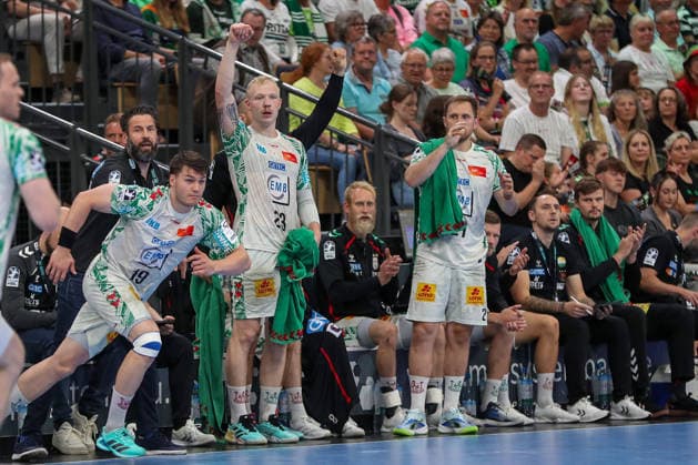 07.06.2026, xgox, Handball - Daikin HBL HSG Wetzlar - SC Magdeburg emspor, v.l. Magnus Saugstrup (Magdeburg, 23) Jubel, Torjubel, jubelt ueber das Tor, celebrate the goal, celebration Wetzlar