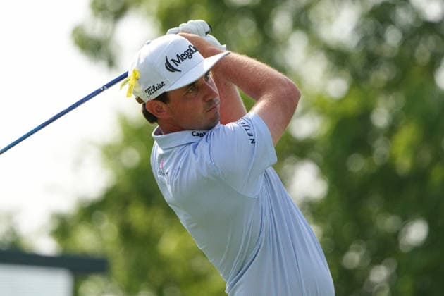 DUBLIN, OH - JUNE 07: J.T. Poston of the United States plays his shot from the 15th tee during third round of the Memorial Tournament on June 07, 2026 at the Muirfield Village Golf Club in Dublin, Ohio. (Photo by Jason Mowry Icon Sportswire) GOLF: JUN 07 PGA, Golf Herren the Memorial Tournament presented by Workday EDITORIAL USE ONLY Icon260607001