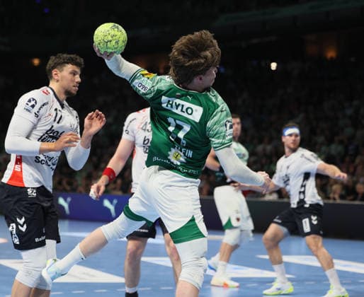 GER HBL Saison 2025 2026 FÜCHSE Berlin vs SG Flensburg-Handewitt, 07.06.26, Max-Schmeling-Halle, Berlin, Nils LICHTLEIN (Füchse Berlin 17)