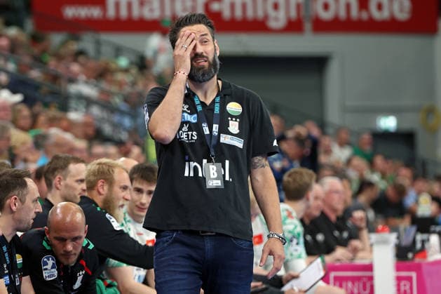 07.06.2026, xovx, Handball Daikin Handball-Bundesliga, HSG Wetzlar - SC Magedeburg Trainer Bennet Wiegert (SC Magdeburg) Wetzlar Buderus Arena Hessen Deutschland (DE)