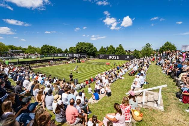 Tennis, Boss Open 2026, Stuttgart, TC Weissenhof, Marc-Andrea Huesler (SUI) vs. Gauthier Onclin (BEL) BOSS OPEN STUTTGART 2026