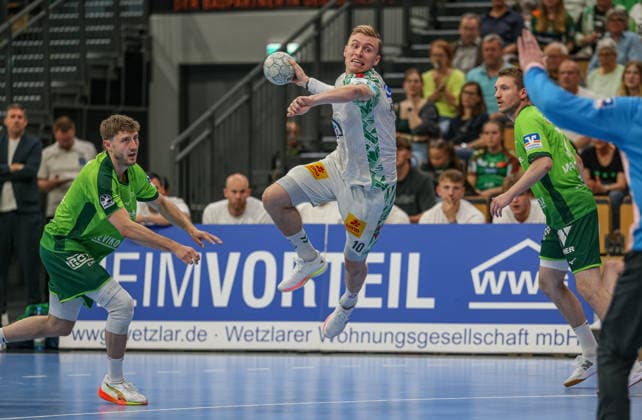 GER, Wetzlar, HSG Wetzlar vs SC Magdeburg, Daikin Handball-Bundesliga, Handball, HBL, Spielzeit 2025 2026, Buderus Arena Wetzlar, 34. Spieltag im Bild: Gisli Kristjansson (SC Magdeburg 10) DFB DFL REGULATIONS PROHIBIT ANY USE OF PHOTOGRAPHS AS IMAGE SEQUENCES AND OR QUASI-VIDEO, 07.06.2026