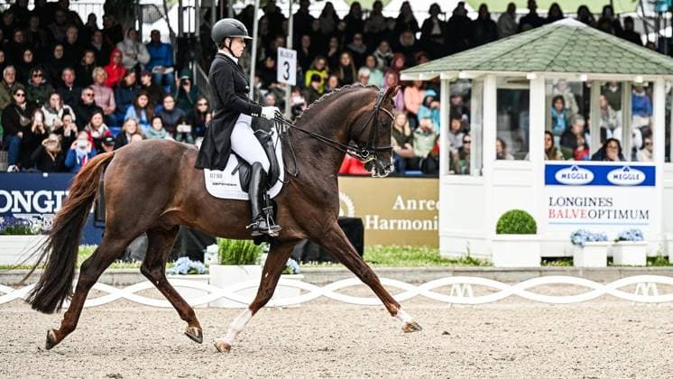 Balve Optimum am Sonntag 7. Juni ** NUR FÜR REDAKTIONELLE ZWECKE ** EDITORIAL USE ONLY **<p>Isabell Werth auf Viva Gold bei den Deutschen Meisterschaften Dressur Grand Prix Kür 2026 am Sonntag, 7. Juni 2026 in Balve Optimum in Balve. . Copyright: SvenjaxHanusch