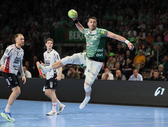 GER HBL Saison 2025 2026 FÜCHSE Berlin vs SG Flensburg-Handewitt, 07.06.26, Max-Schmeling-Halle, Berlin, Mijajlo MARSENIC (Füchse Berlin 93)