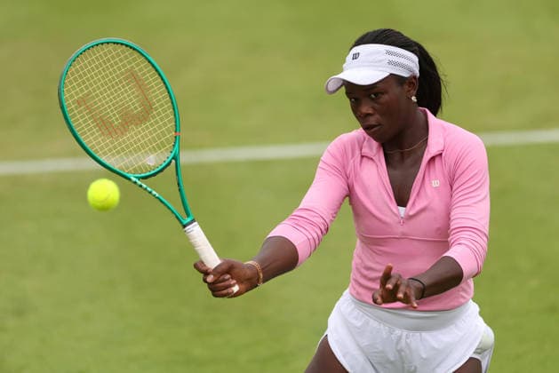 Victoria Mboko of Canada in action during practice HSBC Queen s Club Championships, Day Two, Tennis, Queen s Club, West Kensington, London, UK - 07 Jun 2026London Queen s Club United Kingdom  Copyright: xEllaxLing Shutterstockx 16915783dm