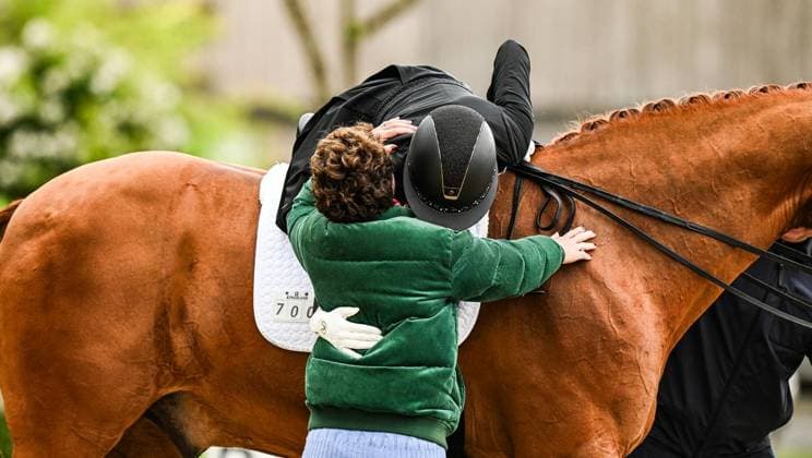 Balve Optimum am Sonntag 7. Juni ** NUR FÜR REDAKTIONELLE ZWECKE ** EDITORIAL USE ONLY **<p>Semmieke Rothenberger auf Farrington bei den Deutschen Meisterschaften Dressur Grand Prix Kür 2026 am Sonntag, 7. Juni 2026 in Balve Optimum in Balve. . Copyright: SvenjaxHanusch