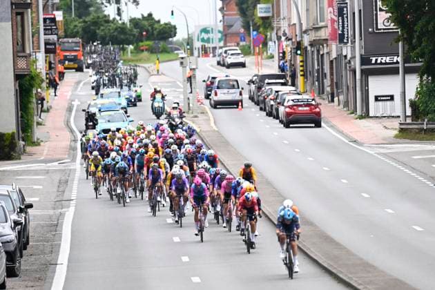 Brussels Cycling Classic 2026 Cycling Race BRUSSEL, BELGIUM - JUNE 07 : Illustration picture of the peloton during the 106th edition of Brussels Cycling Classic an UCI ProSeries 1.Pro one day cycling road race for Men Elite of 206.3 km with start in Brussel and finish in Brussel on June 7, 2026 in Brussel, Belgium, 07 06 2026 ( Motordriver Stephan Boone - Brussel Belgium  Copyright: xTomasxSiskx
