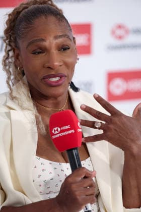 Serena Williams of USA speaks to the press at the Queens Club HSBC Queen s Club Championships, Day Two, Tennis, Queen s Club, West Kensington, London, UK - 07 Jun 2026London Queen s Club United Kingdom  Copyright: xEllaxLing Shutterstockx 16915783fc