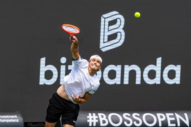Stuttgart, GERMANY - June 07: Taylor Fritz (USA) during the practice Match between Taylor Fritz (USA) vs. Alexander Bublik (KAZ) at BOSS OPEN 2026, Tennisanlage Weissenhof on June 07, 2026 in Stuttgart, Germany. Baden-Württemberg Germany Copyright: xTimoxSteinx
