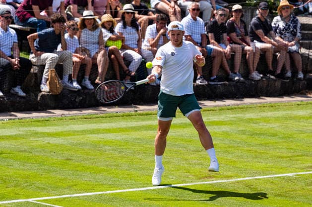 Stuttgart, GERMANY - June 07: Gauthier Onclin (BEL) during the Qualifying Singles Match between Marc-Andrea Huesler (SUI) vs. Gauthier Onclin (BEL) at BOSS OPEN 2026, Tennisanlage Weissenhof on June 07, 2026 in Stuttgart, Germany. Baden-Württemberg Germany Copyright: xTimoxSteinx
