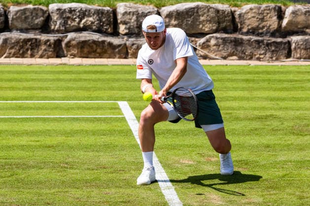 Stuttgart, GERMANY - June 07: Gauthier Onclin (BEL) during the Qualifying Singles Match between Marc-Andrea Huesler (SUI) vs. Gauthier Onclin (BEL) at BOSS OPEN 2026, Tennisanlage Weissenhof on June 07, 2026 in Stuttgart, Germany. Baden-Württemberg Germany Copyright: xTimoxSteinx