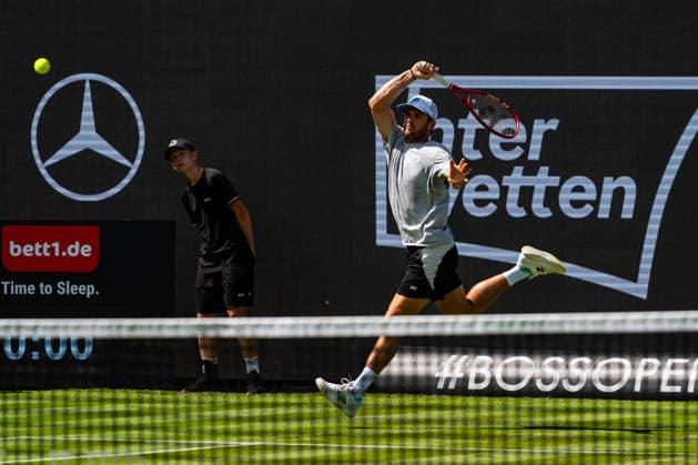 Stuttgart, GERMANY - June 07: Tommy Paul (USA) during the practice Match between Ben Shelton (USA) vs. Tommy Paul (USA) at BOSS OPEN 2026, Tennisanlage Weissenhof on June 07, 2026 in Stuttgart, Germany. Baden-Württemberg Germany Copyright: xTimoxSteinx