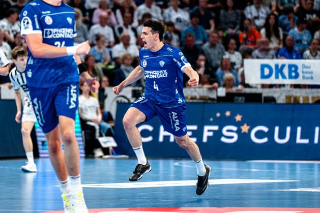 07.06.2026, xdobgx, Handball Daikin HBL, THW Kiel - TBV Lemgo Lippe v.l. Samuel Zehnder (TBV Lemgo Lippe, 4) Jubel, Torjubel, jubelt ueber das Tor, celebrate the goal, celebration Kiel
