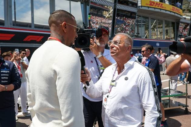 RTL Reporter im Interview mit Fussballer JerÃ me Boateng, Rennen, Grosser Preis von Monaco, Motorsport, Herren, Formel 1, 07.06.2026 Monte Carlo Monaco MCO