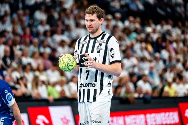 07.06.2026, xdobgx, Handball Daikin HBL, THW Kiel - TBV Lemgo Lippe v.l. Magnus Landin Jacobsen (Kiel, 7) Portrait, Portraet, Einzelbild, am Ball, plays the ball Kiel