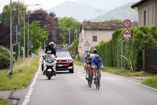 The blue jersey Netherlands™s Demi Vollering of FDJ United - Suez™s during Stage 9 of the Giro d™Italia Women, from Saluzzo to Saluzzo, Italy, Sunday, June 7, 2026.  Copyright: xMarcoxAlpozzi LaPressex