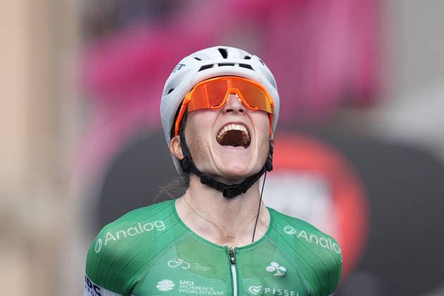 Italy™s Elisa Longo Borghini of UAE Team ADQ™s winner Stage 9 of the Giro d™Italia Women, from Saluzzo to Saluzzo, Italy, Sunday, June 7, 2026.  Copyright: xDavidexSpada Lapressex