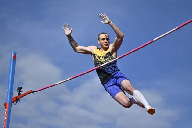 STOCKHOLM, SWEDEN 20260607 Zachery Bradford, USA, in action duringthe men s pole vault during the IAAF Diamond League athletics meeting at Stockholm Olympic Stadium in Stockholm, Sweden, on June 7, 2026. STOCKHOLM SWEDEN x10430x