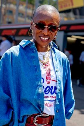 MONACO - Cynthia Erivo during the Formula 1 Monaco Grand Prix on the Monaco Street Circuit on June 6, 2026 in Monaco, Monaco. (Photo by DeFodi Images) -