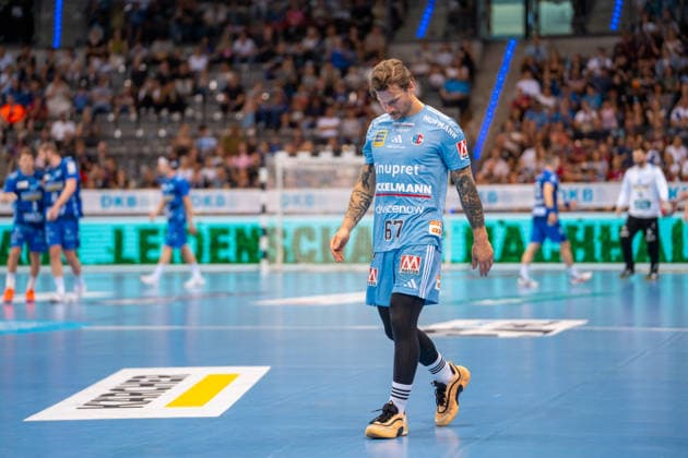 Handball I Herren I Saison 2025-2026 I Bundesliga I 34. Spieltag I TVB Stuttgart - HC Erlangen I 07.06.2026 Hampus Olsson (67, HC Erlangen) enttäuscht Stuttgart Porsche Arena Baden-Württemberg Deutschland