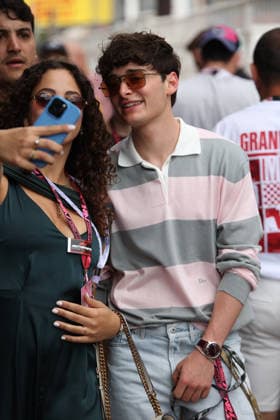 07.06.2026, Circuit de Monaco, Monte Carlo, Formel 1 Louis Vuitton Grand Prix Monaco 2026 ,im Bild Stranger Things Schauspieler Noah Schnapp zu Gast in Monaco. (Photo by Alessandro Martellotta Hasan Bratic DeFodi Images) -