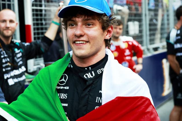 F1 - MONACO GRAND PRIX 2026 KIMI ANTONELLI Andrea (ita), Mercedes AMG F1 Team W16, portrait celebration during the Formula 1 Grand Prix de Canada 2026, 6th round of the 2026 Formula One World Championship, WM, Weltmeisterschaft from June 5 to 7, 2026 on the Circuit de Monaco, in Monte-Carlo, Monaco - Monte-CarloMonaco  Copyright: xDPPIx