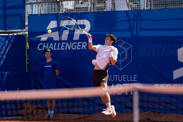 TENNIS : Open Sopra Steria - Lyon Villeurbanne 07 06 2026 Mae Malige perd son match face Ã Matteo Martineau lors du tournoi de tennis ATP, Tennis Herren Challenger Tour, Open Sopra Steria Ã Lyon-Villeurbanne, le 07 06 2026. Photo Sandrine Thesillat PsNewZ  Copyright: xSandrinexTHESILLATx