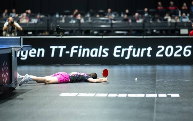 TISCHTENNIS TT-FINALS 2026 IN ERFURT ** NUR FÜR REDAKTIONELLE ZWECKE ** EDITORIAL USE ONLY **<p>07 06 2026-Erfurt: 94. Nationale Deutsche Meisterschaften Damen Herren im Rahmen der Deutschen TT-Finals Damen Finale im Foto: Sabine Winter (TSV Dachau 65) ( Deutschland Thueringen Erfurt Copyright: SaschaxFromm