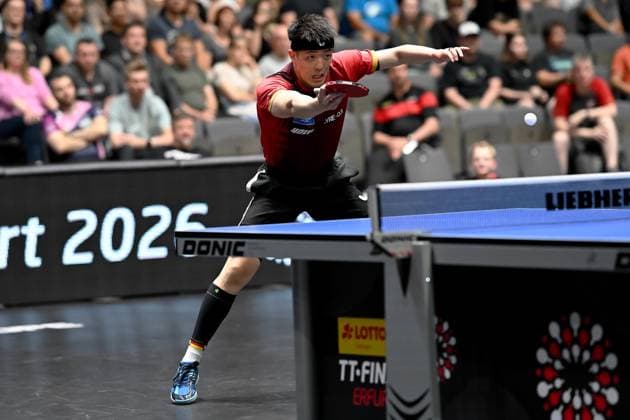 Tischtennis 94. Nationale Deutsche Meisterschaften am 07.06.2026 in den Messehallen in Erfurt Finale Herren Einzel: Dang Qiu