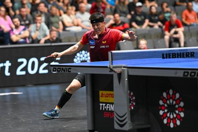 Tischtennis 94. Nationale Deutsche Meisterschaften am 07.06.2026 in den Messehallen in Erfurt Finale Herren Einzel: Dang Qiu