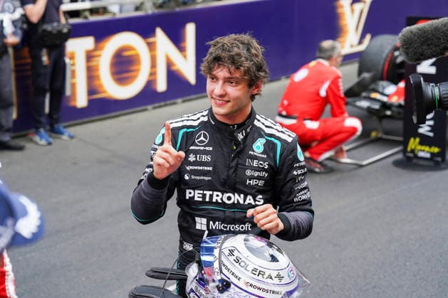 FORMULA ONE MONACO GRAND PRIX 2026 Kimi Antonelli 12 (ITA) Mercedes celebrates after winning the race during the Formula 1 Louis Vuitton Monaco Grand Prix 2026, 6th round of the 2026 Formula 1 World Championship, WM, Weltmeisterschaft from June 5th - 7th, 2026 at the Circuit de Monaco, Monte Carlo, Monaco. Credit: Robbie Hoad Every Second Media Editorial use only. All images are copyright Every Second Media Limited. No images may be reproduced without prior permission. Copyright: xIMAGO EveryxSecondxMediax ESM-2024-0403 RobbiexHoadx xEveryxSecondxMediax