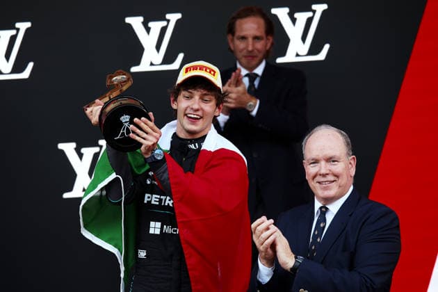 F1 - MONACO GRAND PRIX 2026 KIMI ANTONELLI Andrea (ita), Mercedes AMG F1 Team W16, portrait podium during the Formula 1 Grand Prix de Canada 2026, 6th round of the 2026 Formula One World Championship, WM, Weltmeisterschaft from June 5 to 7, 2026 on the Circuit de Monaco, in Monte-Carlo, Monaco - Monte-CarloMonaco  Copyright: xDPPIx