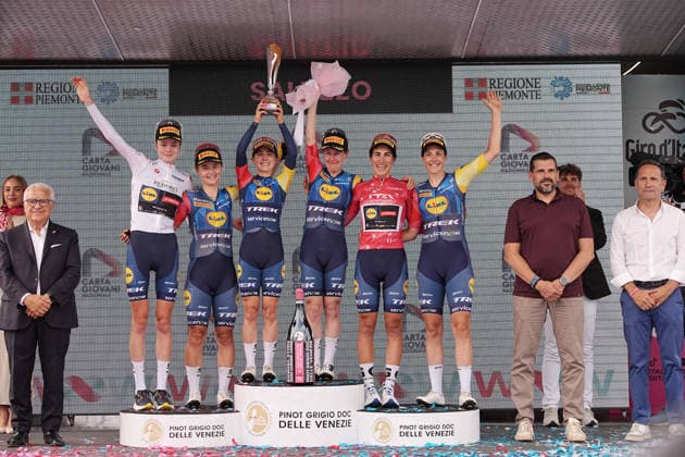 Lidl - Trek™s Super Team during Stage 9 of the Giro d™Italia Women, from Saluzzo to Saluzzo, Italy, Sunday, June 7, 2026.  Copyright: xMarcoxAlpozzi LaPressex