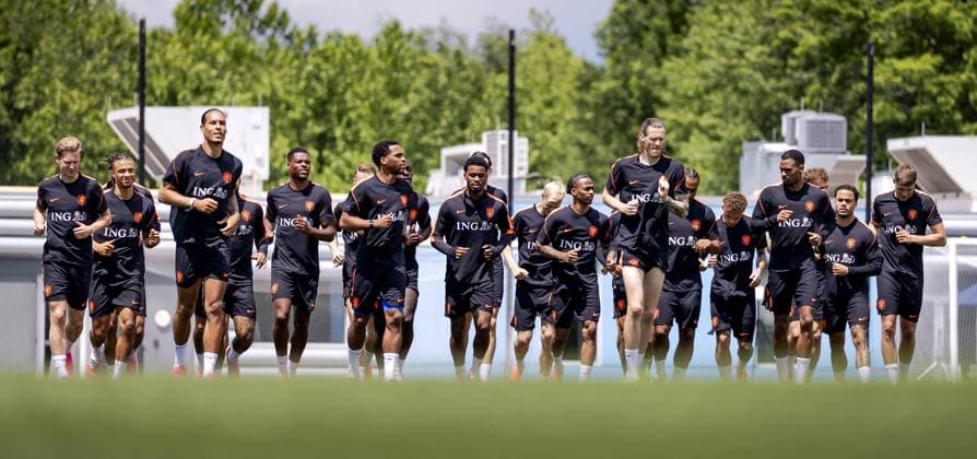 NEW YORK - The players during a training session of the Dutch national team, Nationalteam at the training complex of the Etihad City Football Academy, on June 7, 2026, in Orangeburg, New York. The Dutch national team is preparing for the 2026 World Cup. ROBIN VAN LONKHUIJSEN ANP xVIxANPxSportx xxANPxIVx 560396073 originalFilename: 560396073.jpg